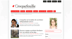 Desktop Screenshot of croquefeuille.fr