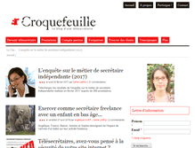 Tablet Screenshot of croquefeuille.fr